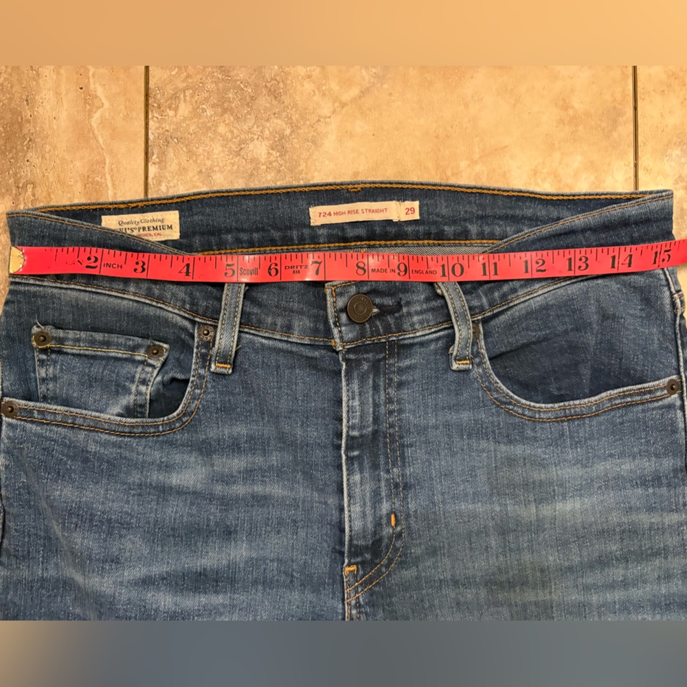 LEVI’S 724 HIGH RISE STRAIGHT WOMEN'S JEANS SIZE 29 - Picture 12 of 15